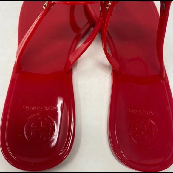 Tory Burch Red/Gold Jelly sandals - Picture 3 of 4